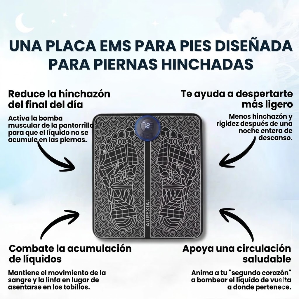 AUREXIA – EMS PARA ALIVIAR PIERNAS HINCHADAS DESDE CASA